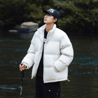 棉衣男冬季新款宽松加厚棉服立领面包服棉袄纯色百搭情侣潮牌外套