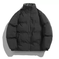 棉衣男秋冬季新款休闲双面穿棉服男加厚立领棉衣情侣款面包服外套