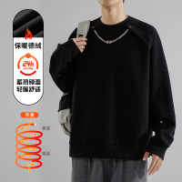 潮牌卫衣男春秋季新款内搭外穿德绒发热加绒休闲百搭男装