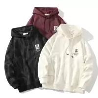 男士连帽卫衣春秋新款美式潮牌男装潮流长袖上衣百搭休闲情侣卫衣