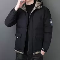 男装冬季新款棉服潮牌加厚保暖连帽棉衣男士休闲潮流棉袄青年外套