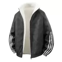 男装新款立领棉服男女情侣款冬季双面穿潮流百搭休闲棉服外套