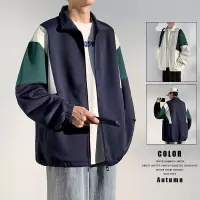 男装春秋季新款外套男士潮牌情侣男女潮流休闲运动立领百搭男夹克