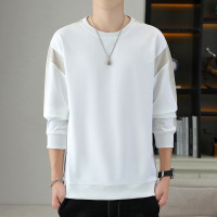 男装潮牌卫衣男纯色圆领春秋季新款男士韩版青年休闲百搭上衣外套