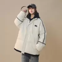 男装秋冬季新款男士假两件棉服男女同款潮牌保暖棉衣外套休闲棉袄
