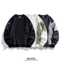 美式卫衣男春秋季新款韩版帅气百搭潮牌套头大码男装上衣圆领学生