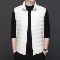 冬季轻薄羽绒服马甲男外穿保暖内胆轻便马夹坎肩立领纯色男装外套