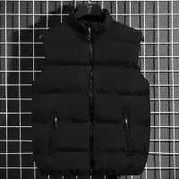 马甲男秋冬季新款休闲背心坎肩情侣棉马夹立领百搭潮牌纯色男外套