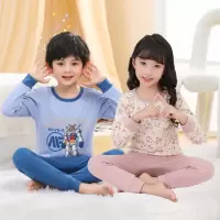 男童秋衣秋裤儿童内衣套装女童纯棉春秋全棉中大童女孩睡衣棉毛衫
