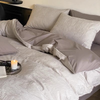 a类100s全棉磨毛四件套秋冬款加厚长绒棉被套高级感床上用品套件