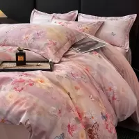 冬季加厚全棉磨毛四件套100纯棉床单被套床上用品三件套送长辈