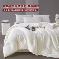 A类贡缎浮提花20%蚕蛹蛋白被春秋被空调被冬被加厚保暖双人被芯
