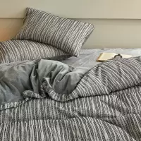 加厚牛奶绒四件套珊瑚绒AB面棉加绒单面绒保暖被套法兰绒冬季床品