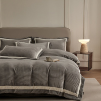 加厚牛奶绒提花绒四件套冬季保暖双面珊瑚绒床单被套床上用品