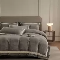 加厚牛奶绒提花绒四件套冬季保暖双面珊瑚绒床单被套床上用品