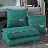 新款13372加密 全棉羽毛款多功能抱枕被 纯棉靠垫被中号礼品