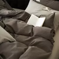 无印华夫格|A类母婴级纯棉床上四件套床单被套日式良品4件套