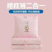 水洗棉抱枕被两用午休靠枕办公室午睡枕头空调毯子二合一车载加厚