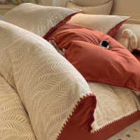 秋冬加厚磨毛四件套南通家纺床上用品纯棉床单被罩三件套被套