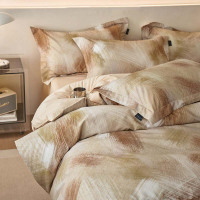 轻奢加厚全棉磨毛四件套纯棉床笠款秋冬保暖床单被套简约床上用品