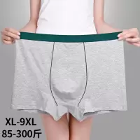 全棉男士内裤宽松透气四角裤肥佬加大码中高腰纯棉红色青年平角裤