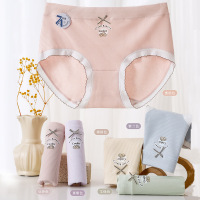 莫代尔新疆棉女士内裤蕾丝花边可爱卡通学生少女透气新款女三角裤