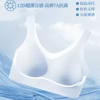 超薄果冻软支撑无痕内衣女光面无钢圈文胸背心式大胸显小胸罩