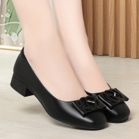 一脚蹬女鞋子春夏秋款浅口上班不累脚工作鞋