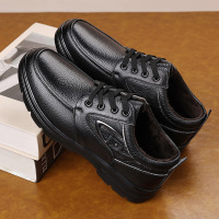 皮鞋男休闲爸爸鞋子真皮新款中老年人舒适户外防滑耐磨男大码