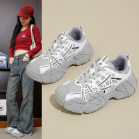 ins韩版新款老爹鞋女秋季跑步休闲厚底增高鞋