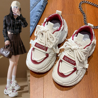 ins韩版新款老爹鞋女秋季跑步休闲鞋厚底增高鞋