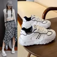 ins韩版新款老爹鞋女秋季跑步休闲鞋厚底增高鞋