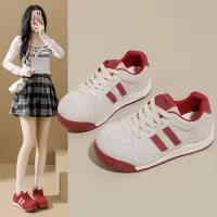 秋季新款ins韩版透气小白鞋女学生厚底百搭休闲运动板鞋