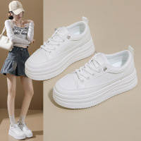 秋季新款ins韩版透气小白鞋女学生厚底百搭休闲运动板鞋