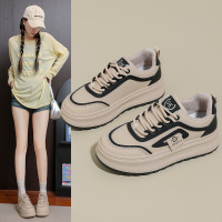 秋季新款ins韩透气小白鞋女学生厚底百搭休闲运动板鞋