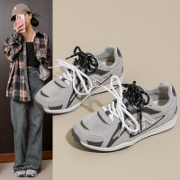 秋季新款韩版透气阿甘鞋女ins学生休闲鞋女德训跑步鞋