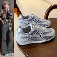 秋季新款韩版透气阿甘鞋女ins学生休闲鞋女德训跑步鞋