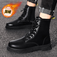 秋冬上新高帮男士潮搭机车马丁靴冬季加绒保暖时尚运动马丁靴男鞋