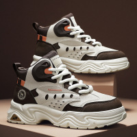 马丁靴男秋季新款时尚工装鞋男士高帮运动老爹鞋百搭休闲鞋