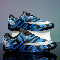 男女款秋冬季新款时尚休闲运动轻便舒适透气户外缓震套脚pu足球鞋