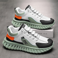 百搭潮流低帮网面鞋户外休闲舒适透气款系带男士秋季运动单鞋