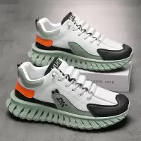 百搭潮流低帮网面鞋户外休闲舒适透气款系带男士秋季运动单鞋