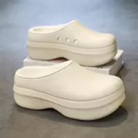 秋季新款潮流复古保暖包头舒适时尚男士套脚轻便简约情侣鞋棉拖鞋