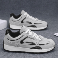 男士潮流运动四季新款透气休闲时尚舒适百搭日常纯色厚底阿甘鞋