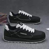 秋冬季上新复古风百搭休闲跑步运动阿甘鞋时尚潮流透气浅口男鞋