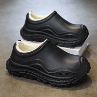 秋冬季情侣款棉拖鞋轻便居家舒适经典厚底包头休闲加绒保暖棉鞋