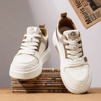 四季可穿新款男士舒适系带时尚潮流百搭日常圆头男款注塑板