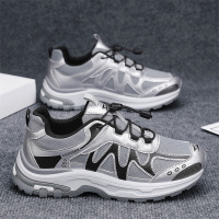 秋冬季上新款时尚简约百搭网面透气运动休闲篮球鞋跑步男款休闲鞋