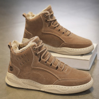 高帮运动棉鞋秋冬上新绒面加绒加厚保暖户外雪地棉鞋冬季男鞋