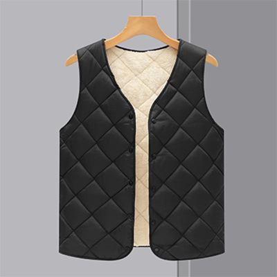 新款中老年棉服秋冬加绒羽绒棉马甲男大码加厚保暖背心爸爸装
